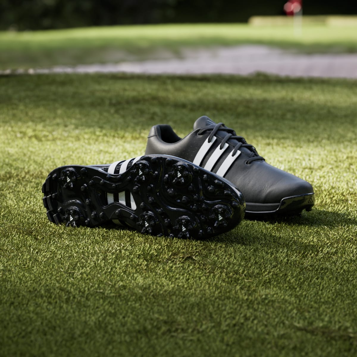 Adidas Men's Tour360 24 Golf Shoes - Core Black / Cloud White / Core Black - Image 4