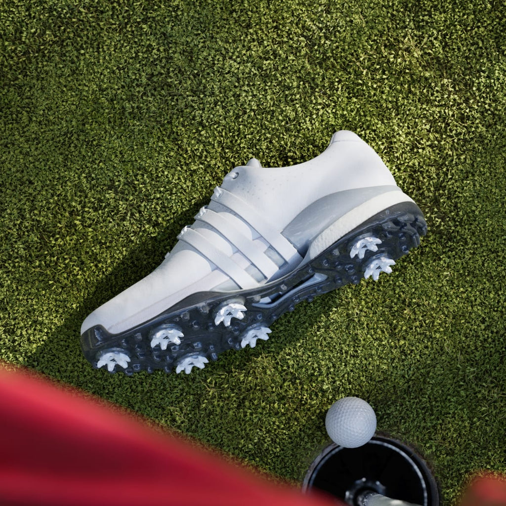 Adidas Men's Tour360 24 Golf Shoes - Cloud White / Cloud White / Silver Metallic - Image 7