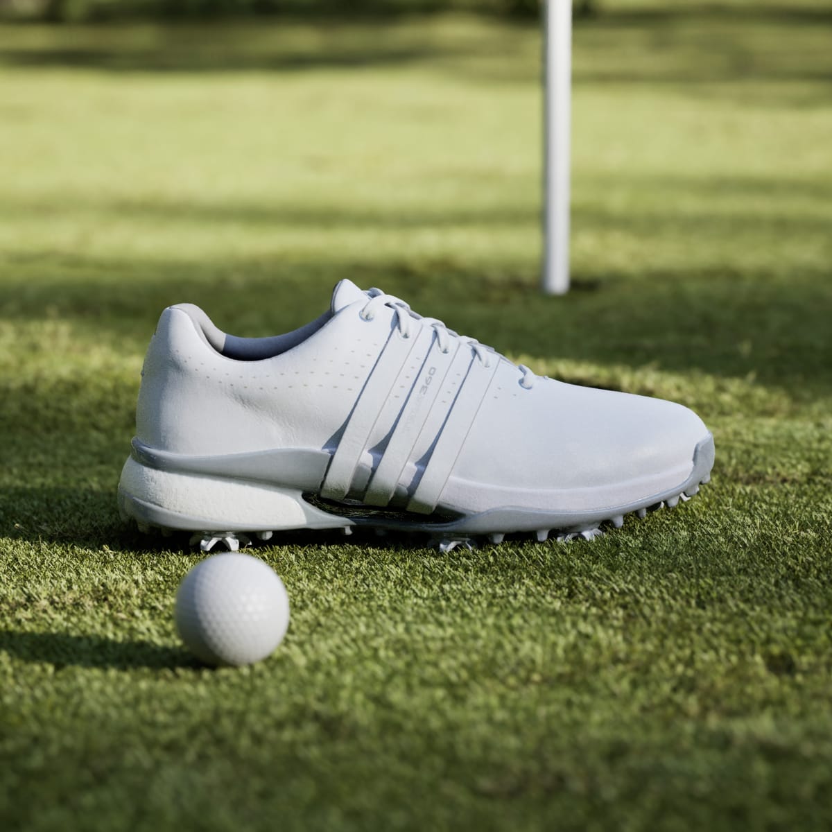 Adidas Women's Tour360 24 Golf Shoes - Cloud White / Cloud White / Silver Metallic - Image 3