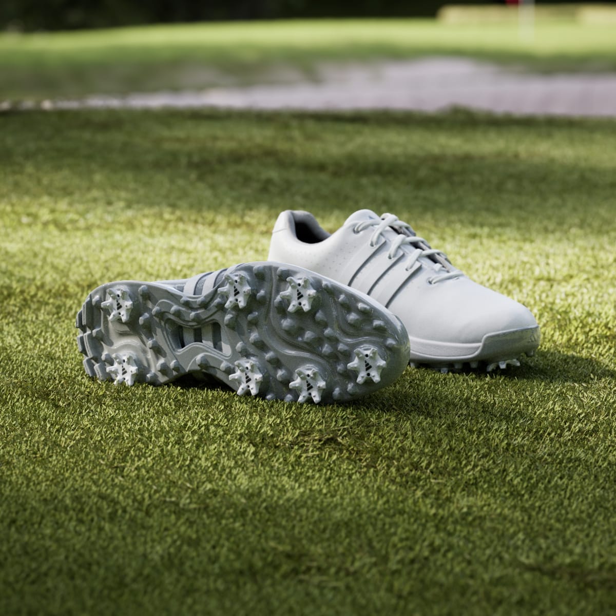 Adidas Women's Tour360 24 Golf Shoes - Cloud White / Cloud White / Silver Metallic - Image 4