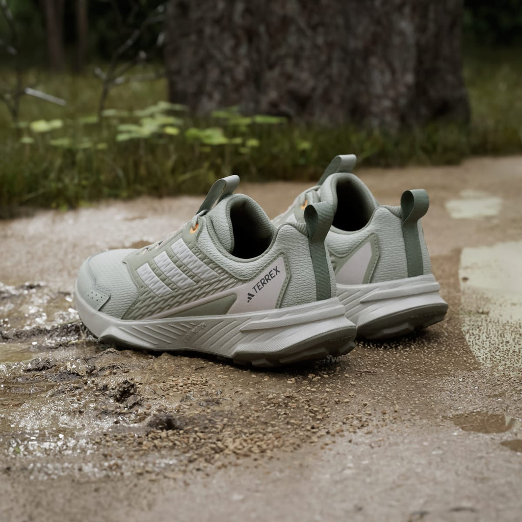 Adidas Women's Tracefinder Trail Running Shoes - Halo Green / Off White / Lucid Tangerine - Image 6