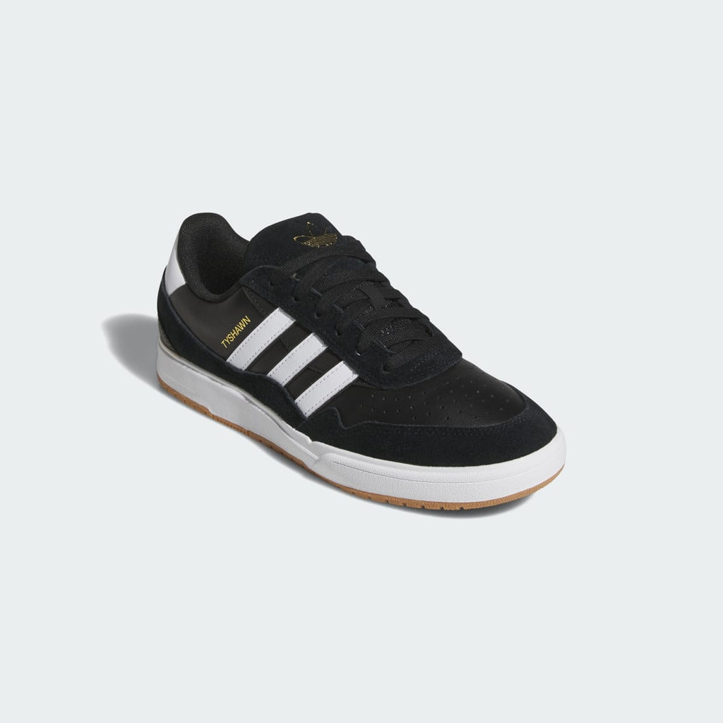 Adidas Men's Tyshawn II Shoes - Core Black / Cloud White / Gum - Image 4