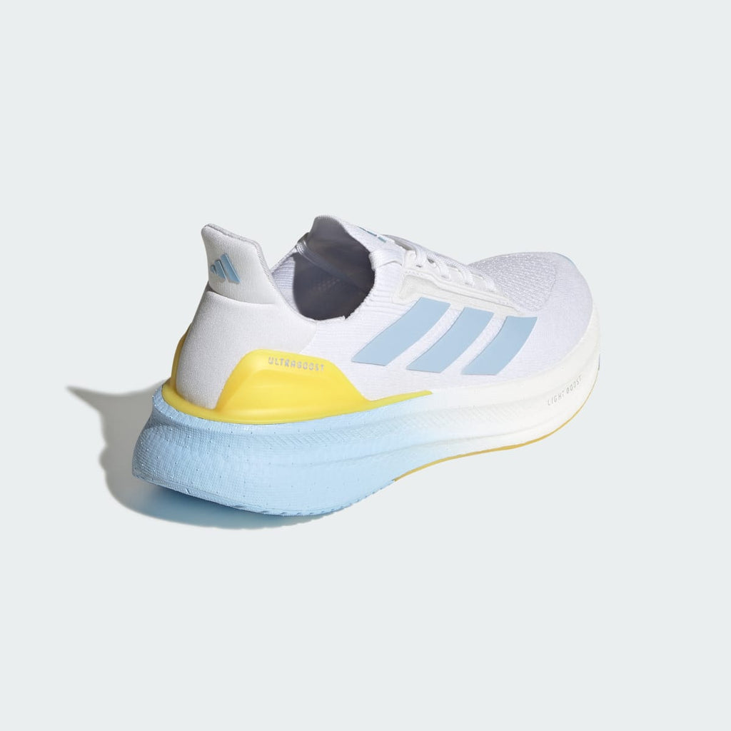 Adidas Women's ULTRABOOST 5X W Shoes - Cloud White / Glow Blue / Yellow - Image 6