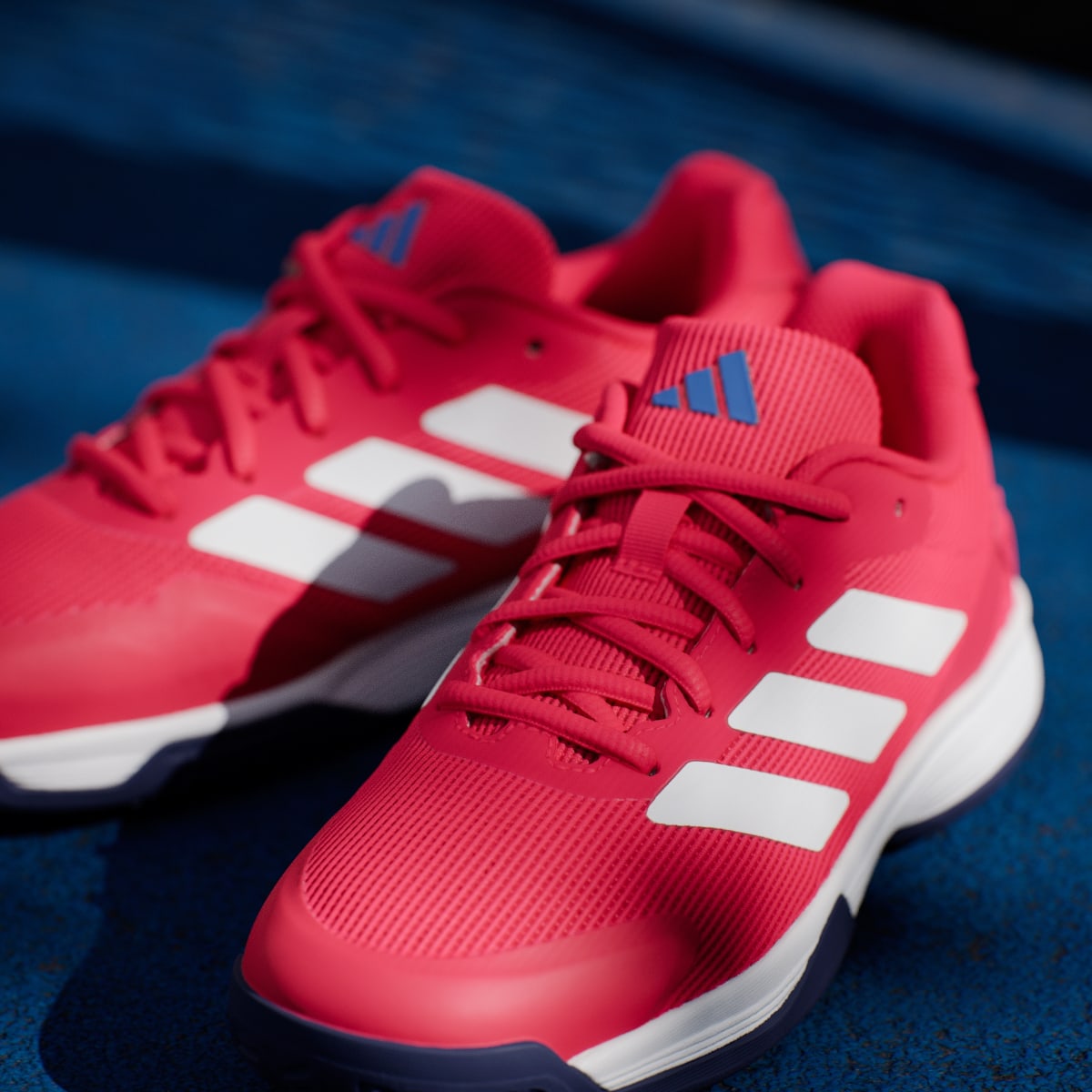 Adidas Kids' Ubersonic Tennis Shoes Kids - Pure Ruby / Cloud White / Dark Blue - Image 10