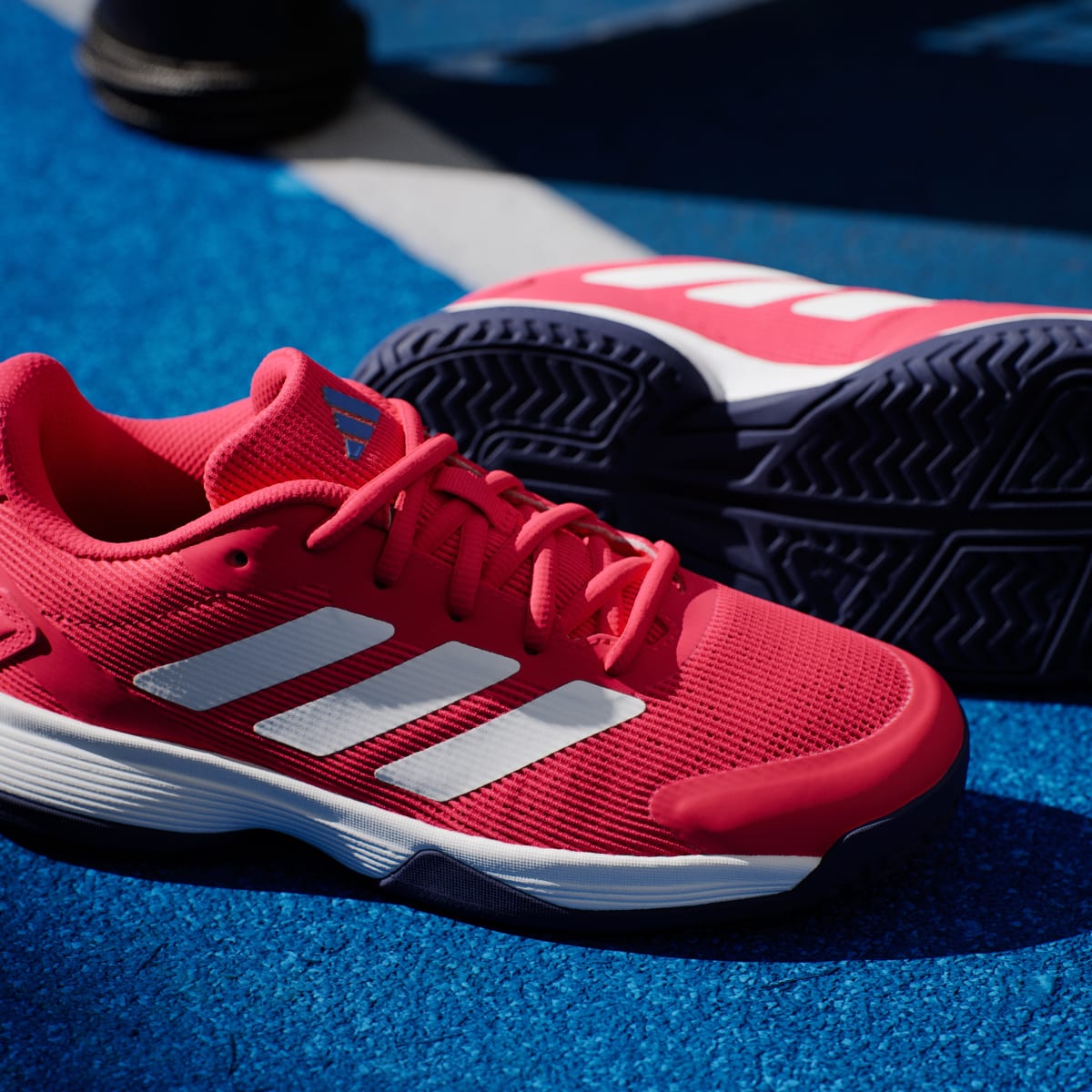Adidas Kids' Ubersonic Tennis Shoes Kids - Pure Ruby / Cloud White / Dark Blue - Image 11