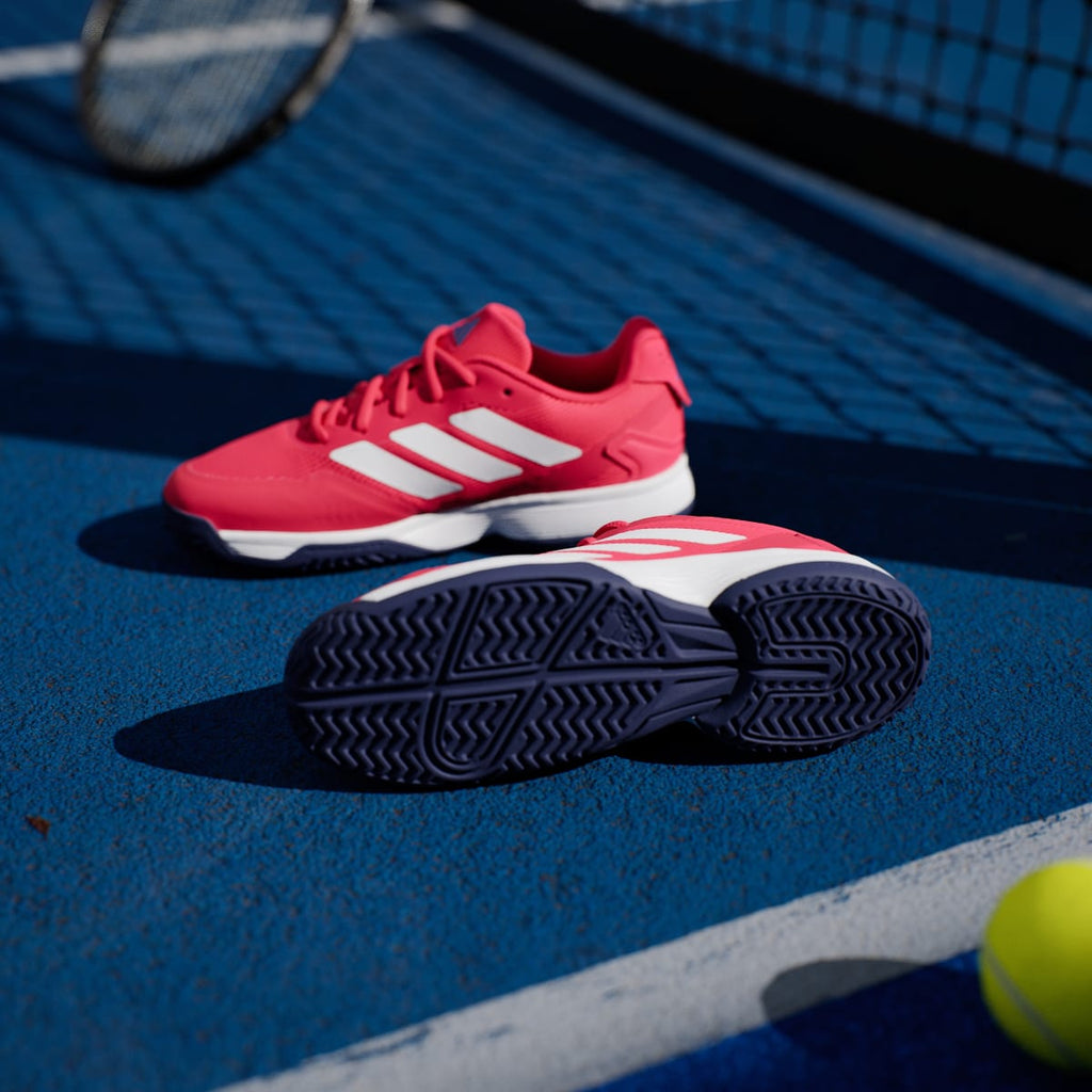Adidas Kids' Ubersonic Tennis Shoes Kids - Pure Ruby / Cloud White / Dark Blue - Image 4