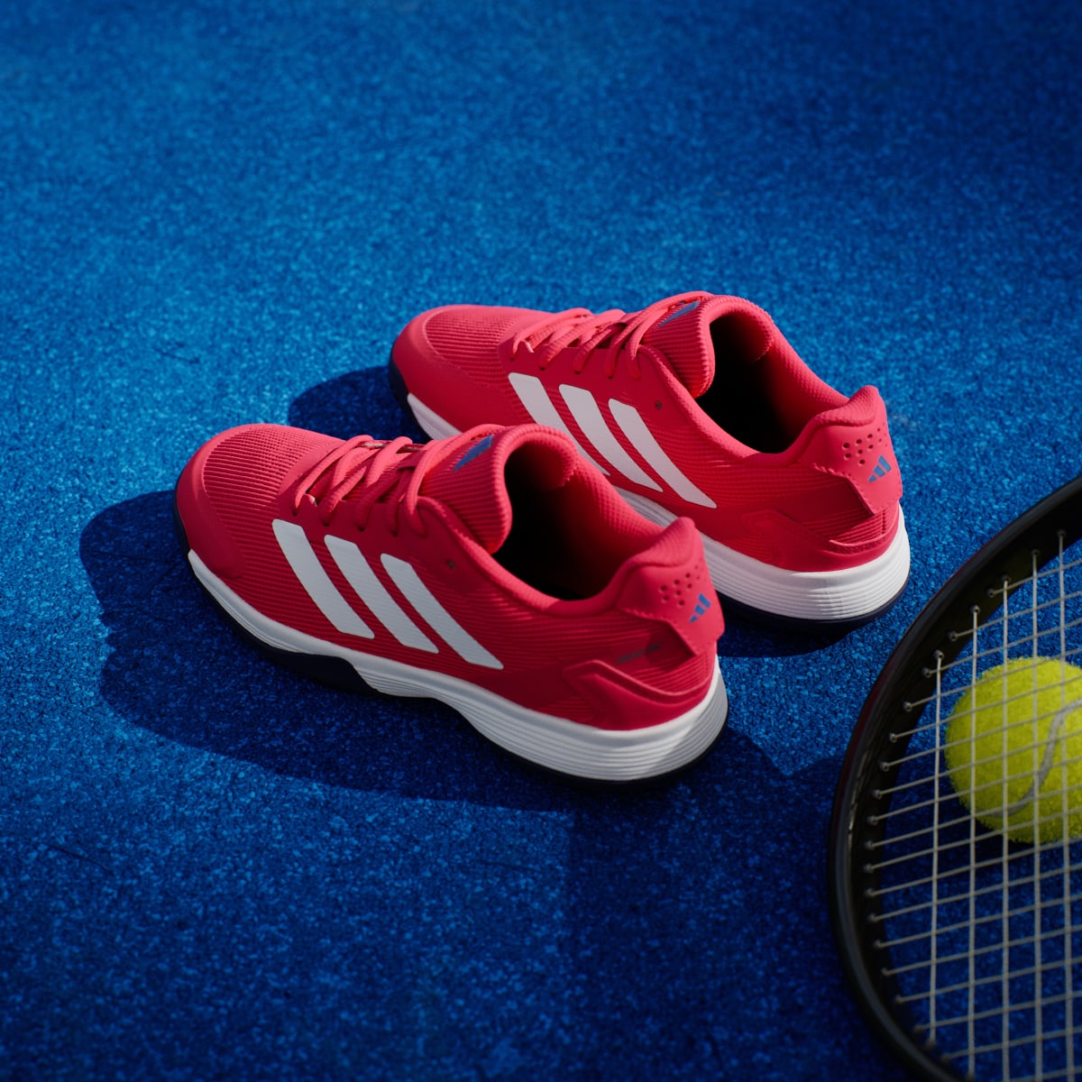 Adidas Kids' Ubersonic Tennis Shoes Kids - Pure Ruby / Cloud White / Dark Blue - Image 6