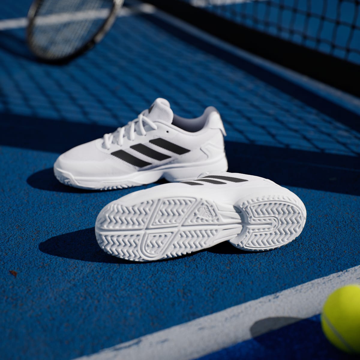 Adidas Kids' Ubersonic Tennis Shoes Kids - Cloud White / Core Black / Cloud White - Image 4