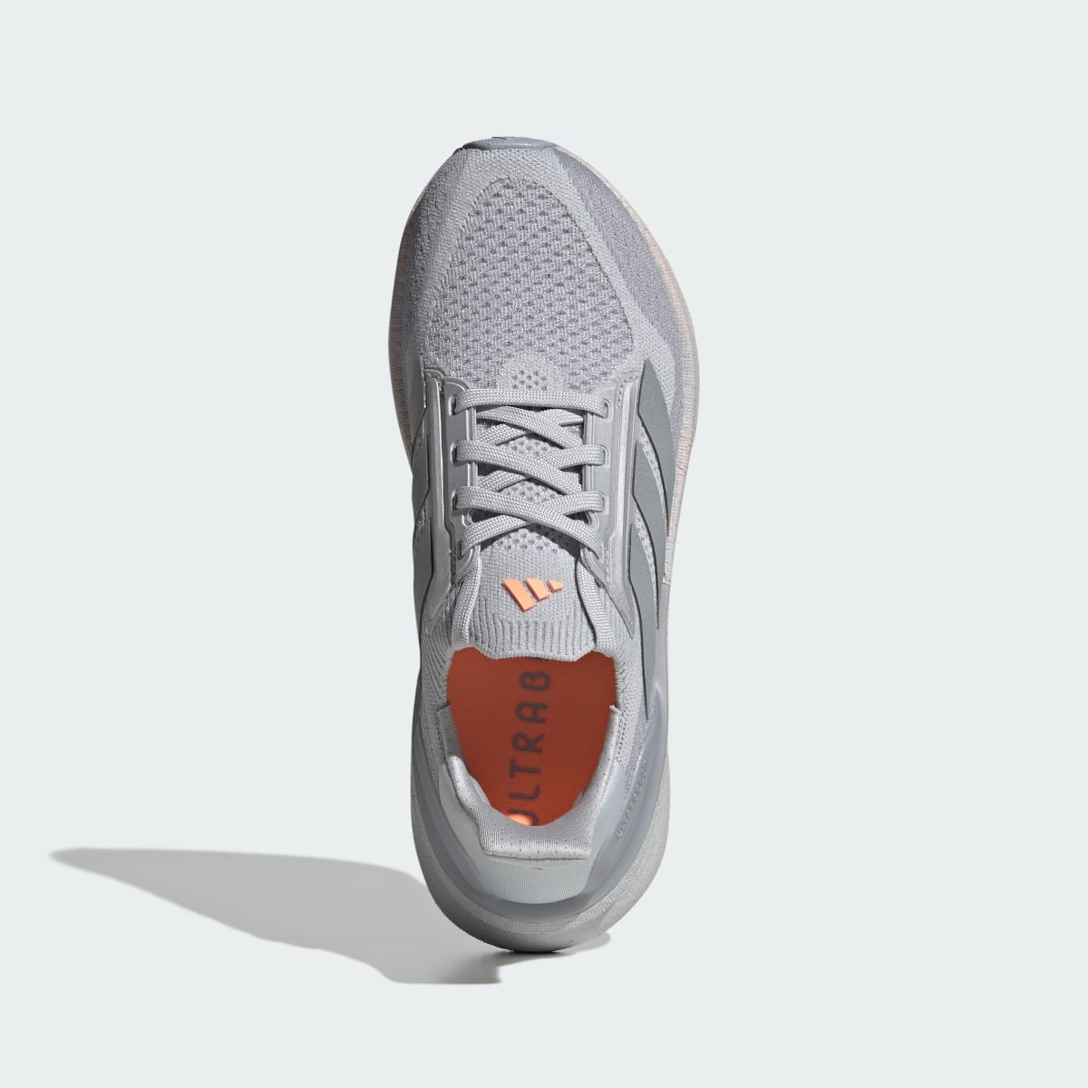 Adidas Women's Ultraboost 5x Shoes - Light Solid Grey / Silver Metallic / Beam Orange - Image 3