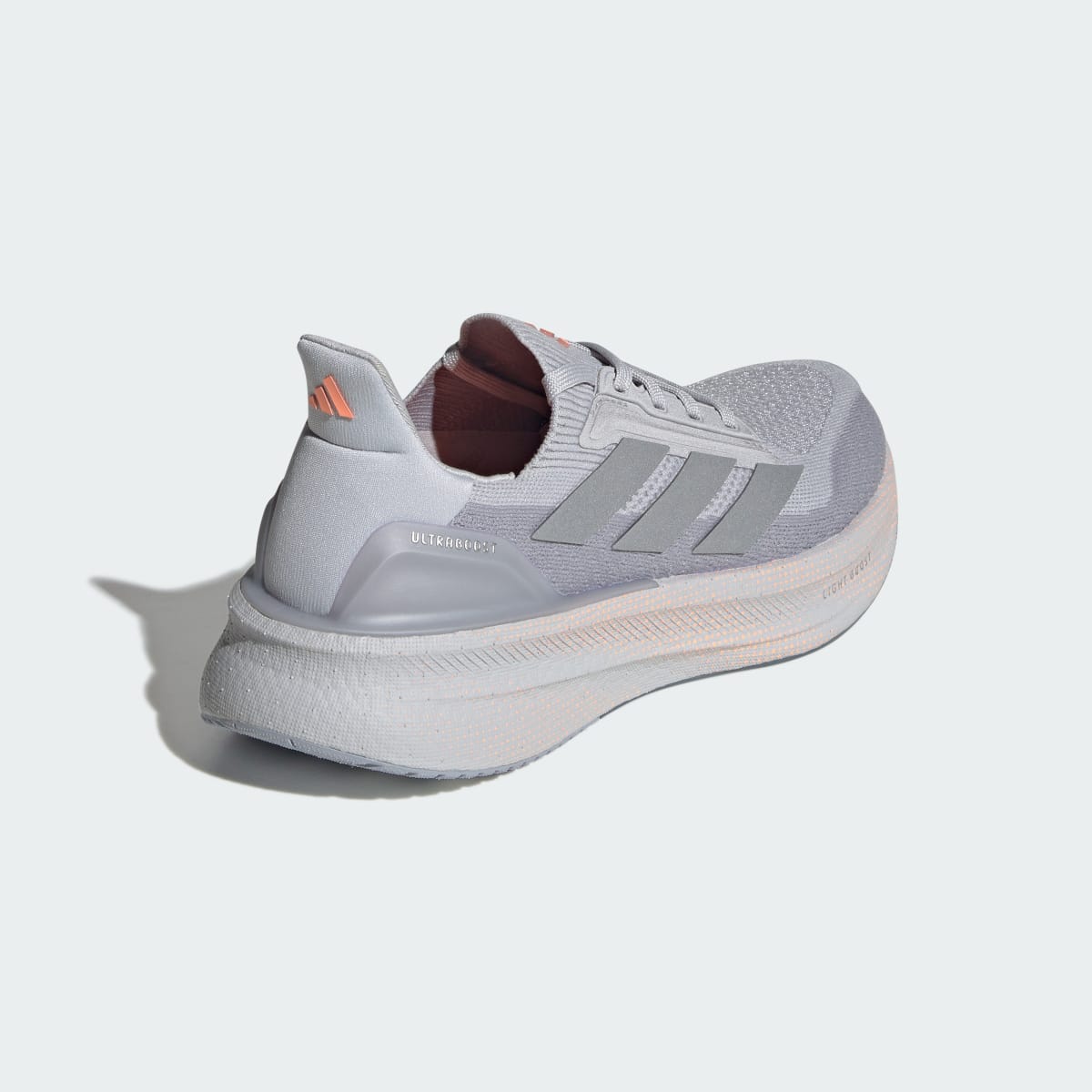 Adidas Women's Ultraboost 5x Shoes - Light Solid Grey / Silver Metallic / Beam Orange - Image 6