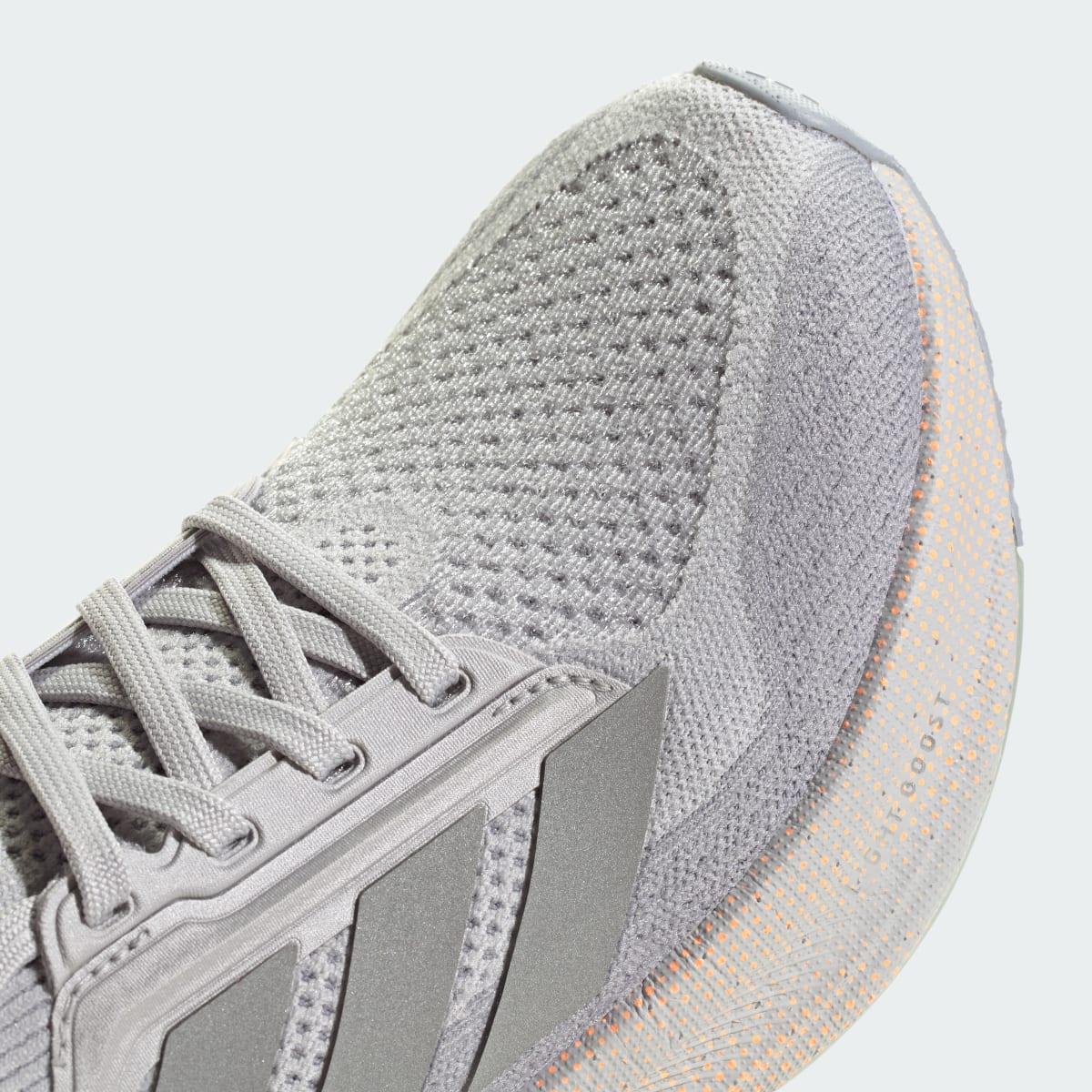 Adidas Women's Ultraboost 5x Shoes - Light Solid Grey / Silver Metallic / Beam Orange - Image 10