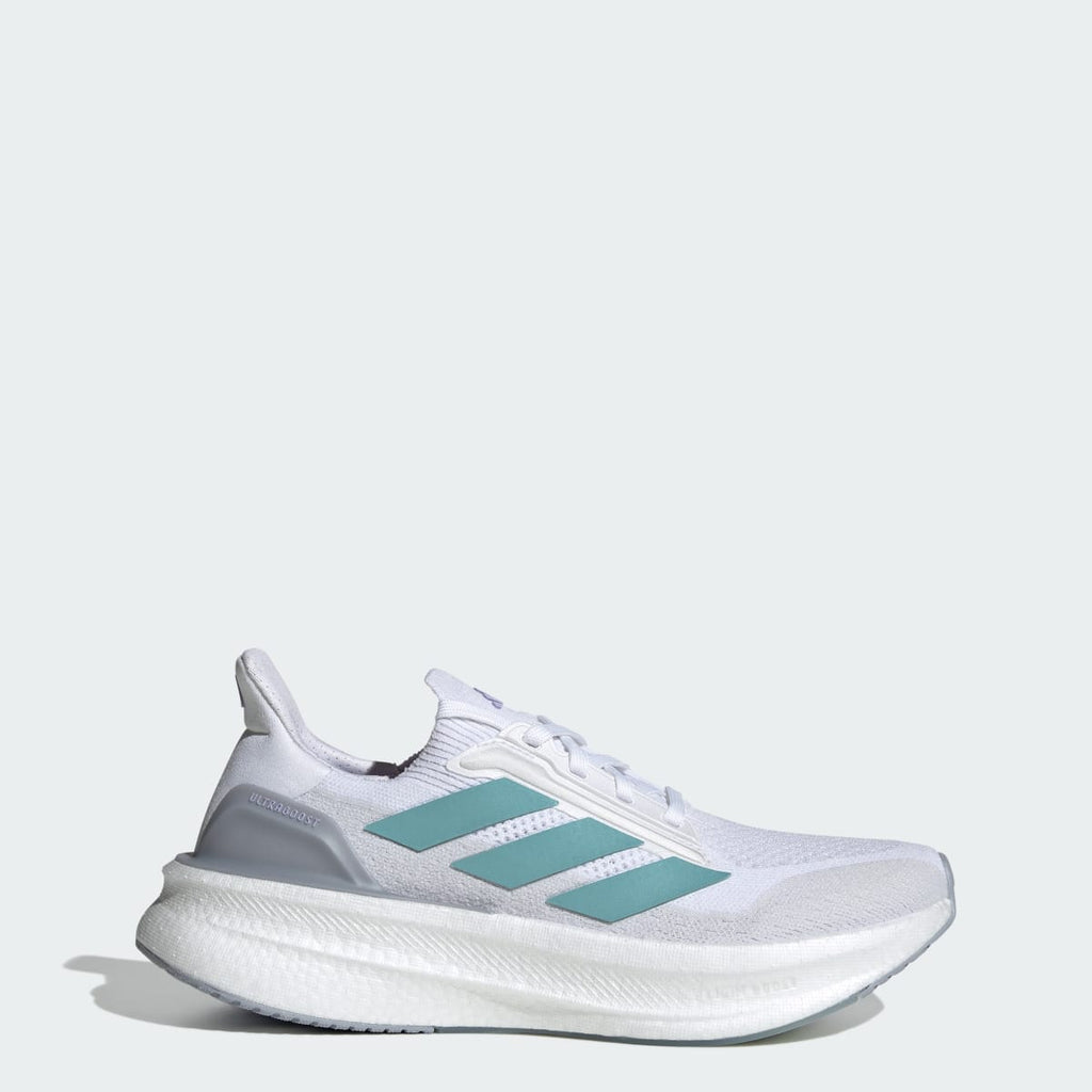 Adidas Women's Ultraboost 5x Shoes - Cloud White / Mint Ton / Glow Purple - Image 1
