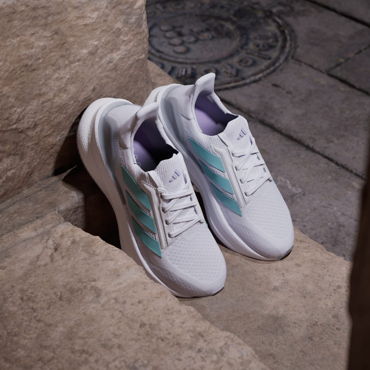 Adidas Women's Ultraboost 5x Shoes - Cloud White / Mint Ton / Glow Purple - Image 5