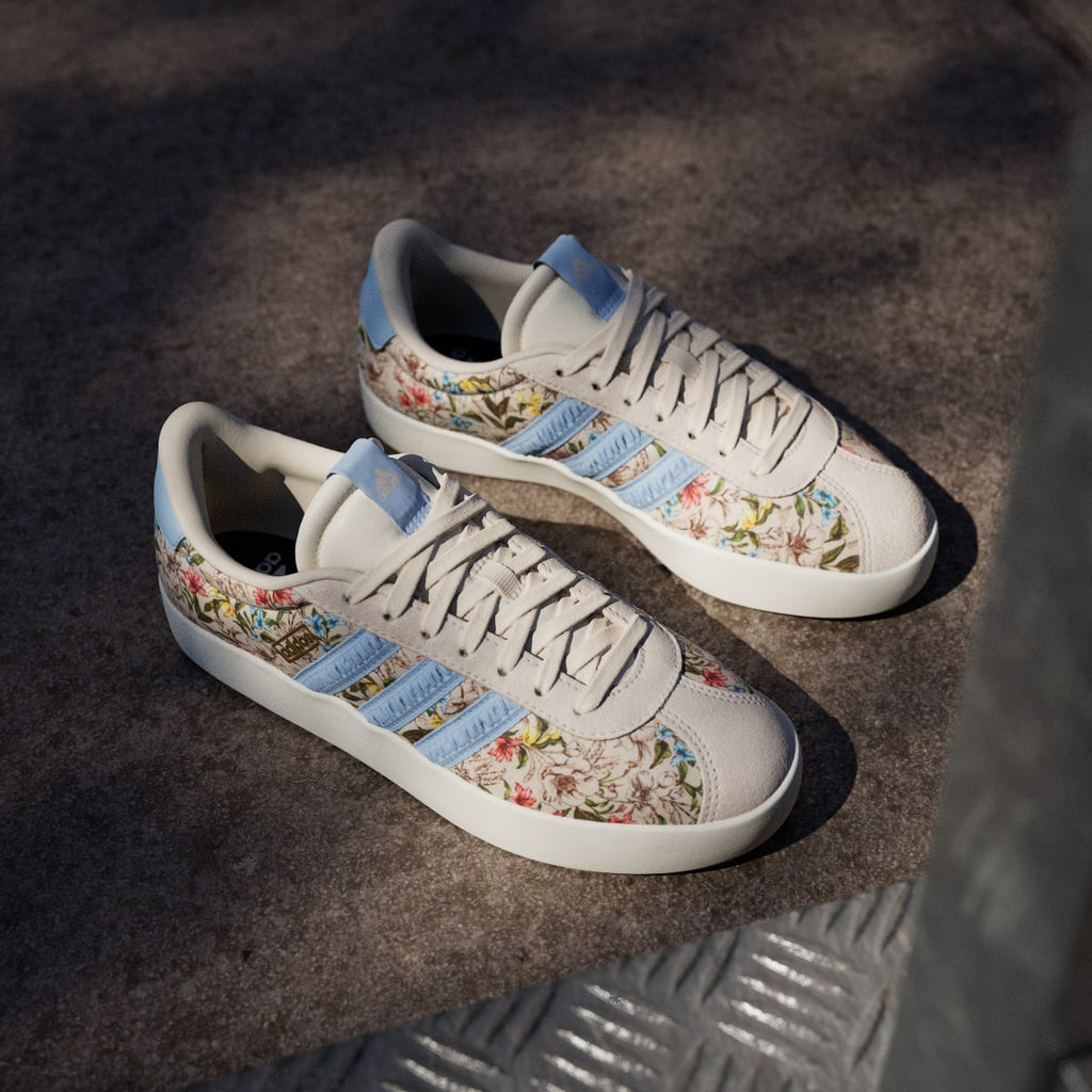 Adidas Women's VL COURT 3.0 SHOES - Ecru Tint / Clear Sky / Off White - Image 5