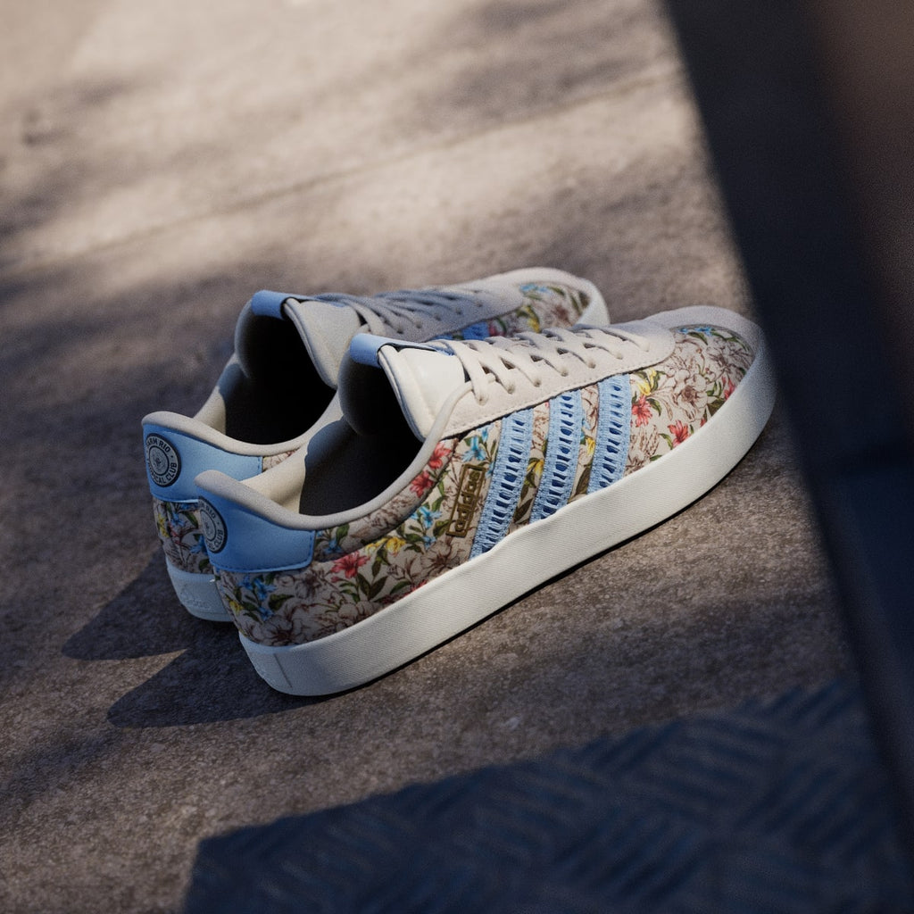 Adidas Women's VL COURT 3.0 SHOES - Ecru Tint / Clear Sky / Off White - Image 6
