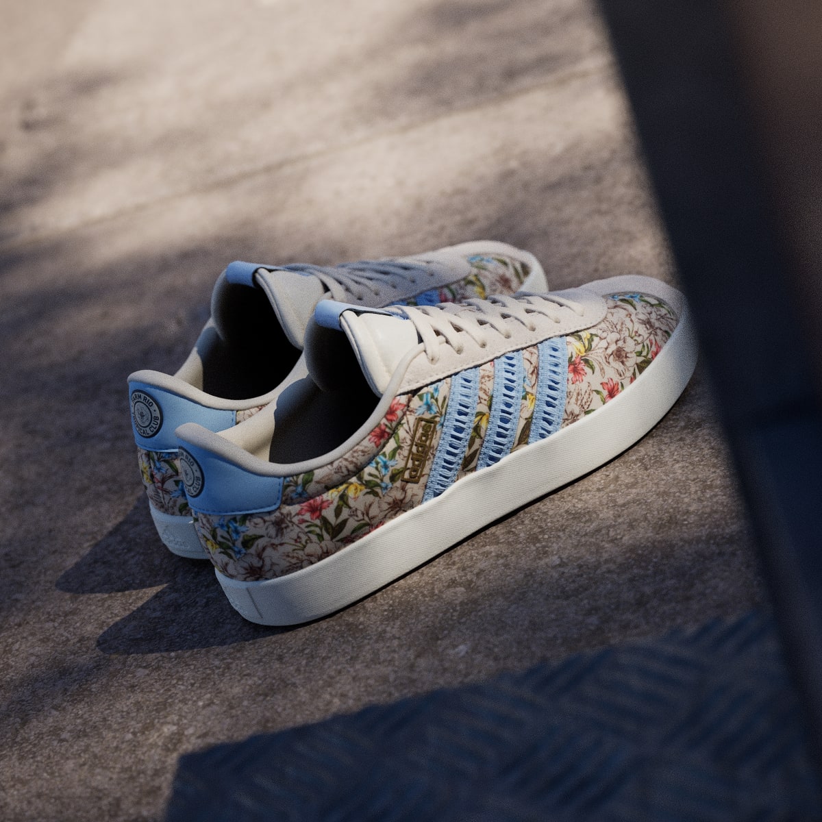 Adidas Women's VL COURT 3.0 SHOES - Ecru Tint / Clear Sky / Off White - Image 6