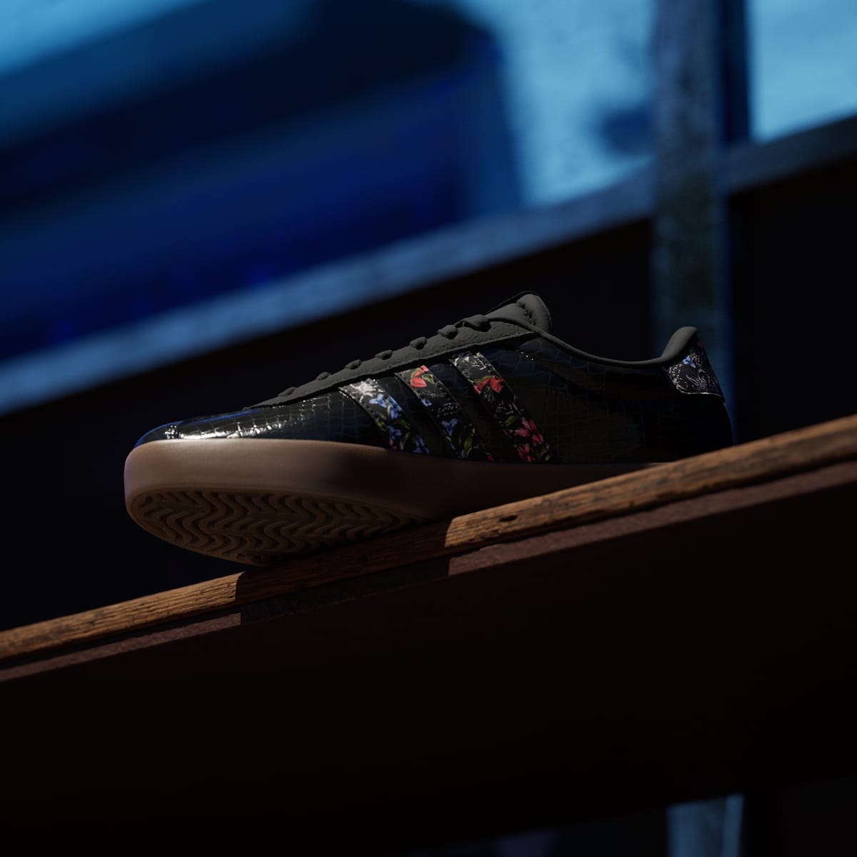 Adidas Women's VL COURT 3.0 SHOES - Core Black / Core Black / Gum - Image 7