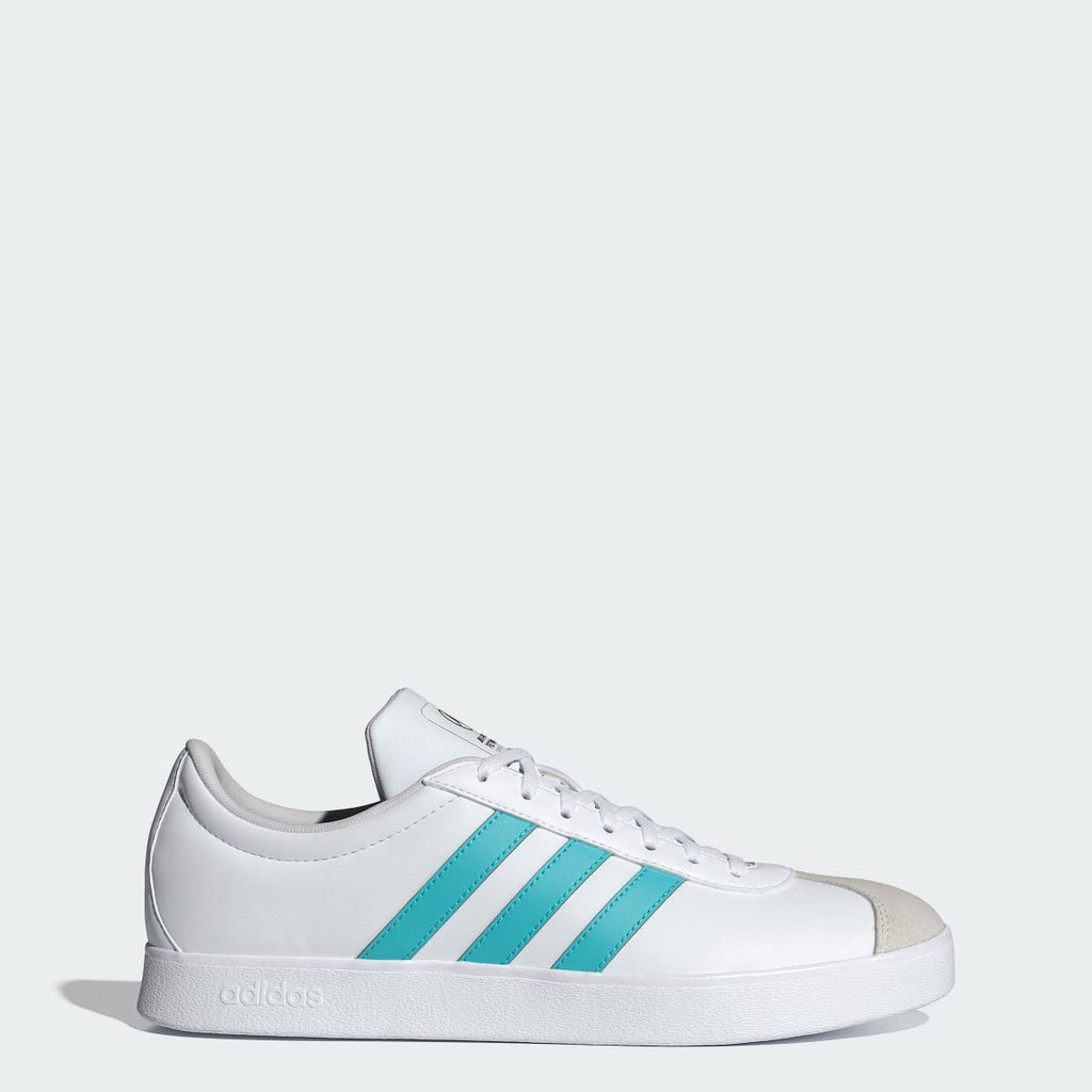 Adidas Men's VL COURT MER Shoes - Cloud White / Semi Mint Rush / Grey One - Image 1