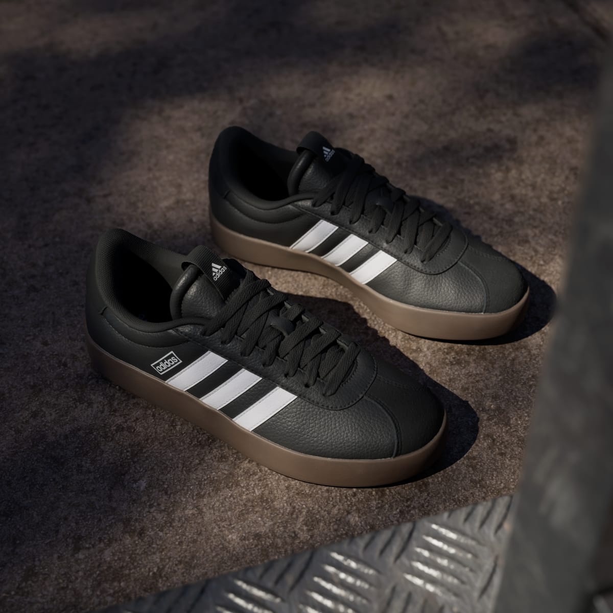 Adidas Women's VL Court 3.0 Low Shoes - Core Black / Cloud White / Gum - Image 5