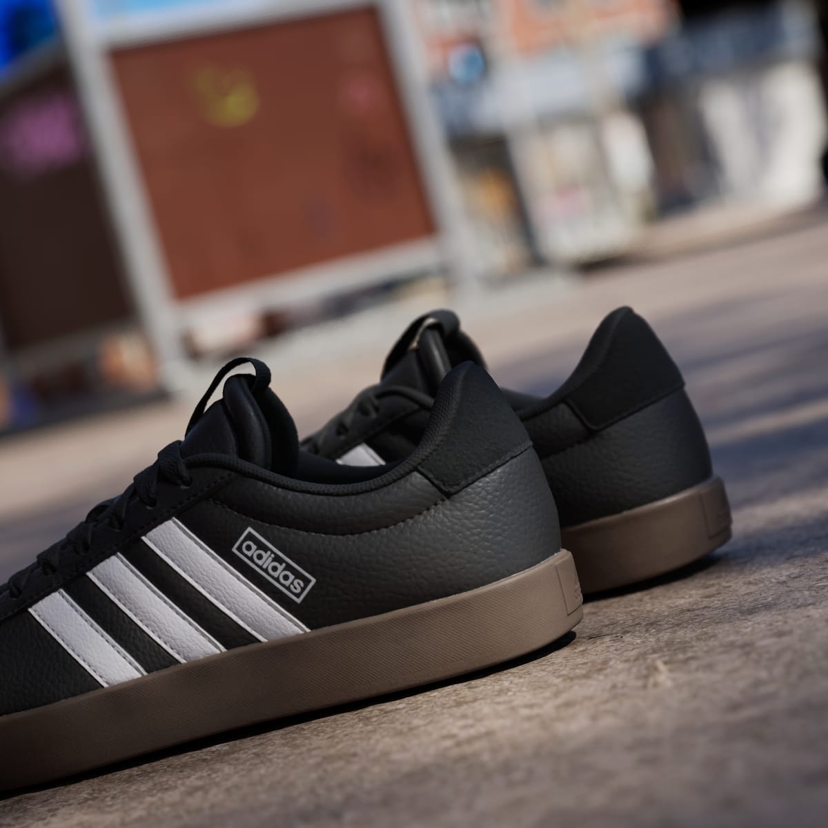 Adidas Women's VL Court 3.0 Low Shoes - Core Black / Cloud White / Gum - Image 9