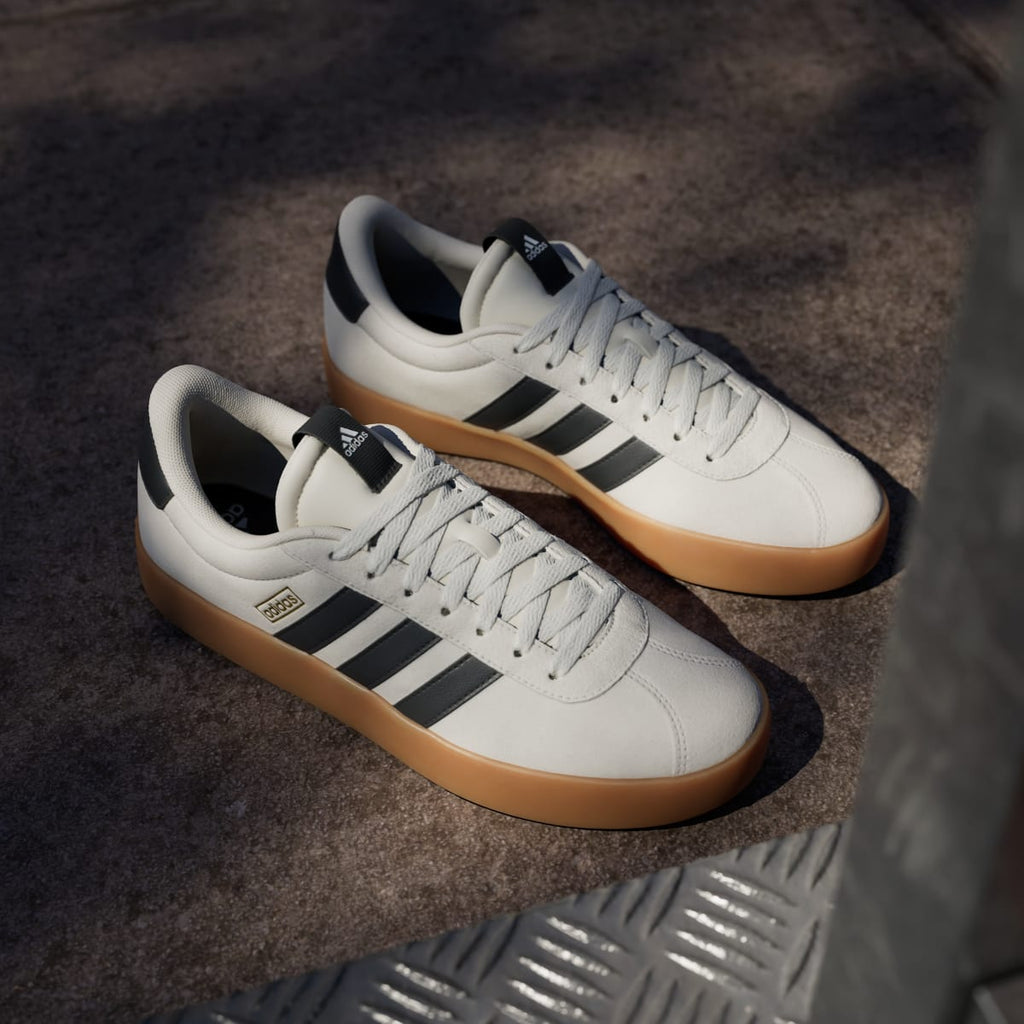 Adidas Men's VL Court 3.0 Shoes - Alumina / Core Black / Gold Metallic - Image 5