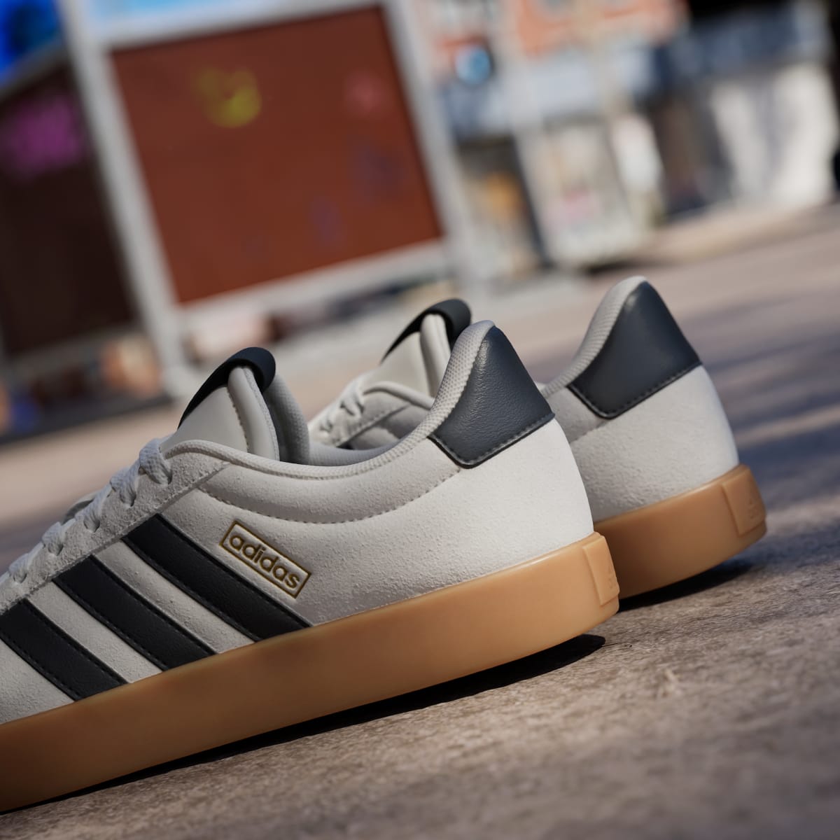 Adidas Men's VL Court 3.0 Shoes - Alumina / Core Black / Gold Metallic - Image 9