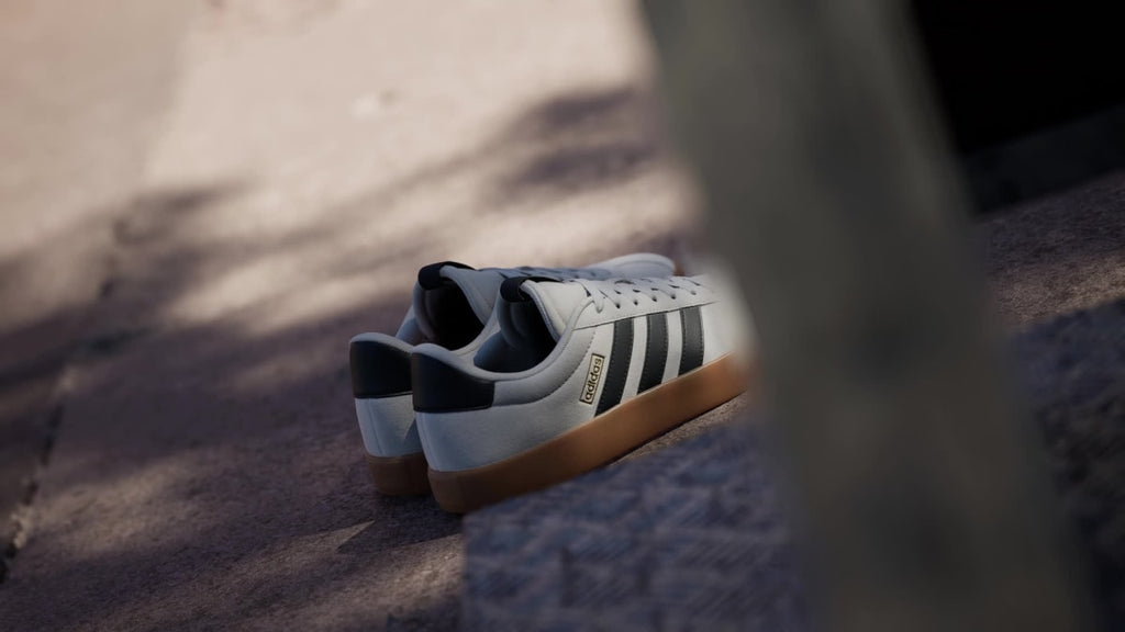 Adidas Men's VL Court 3.0 Shoes - Alumina / Core Black / Gold Metallic - Image 2