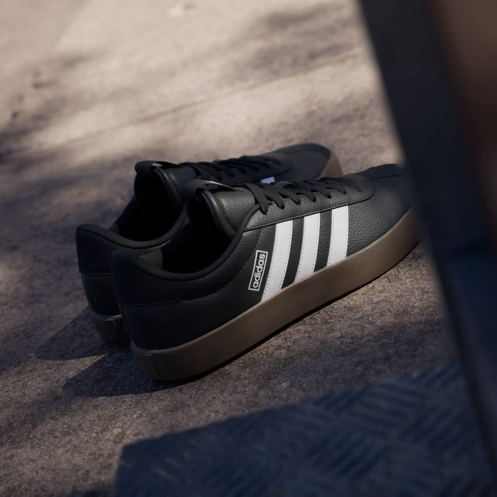 Adidas Women's VL Court 3.0 Shoes - Core Black / Cloud White / Gum - Image 6