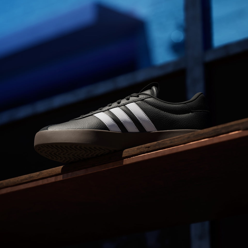 Adidas Men's VL Court 3.0 Shoes - Core Black / Cloud White / Gum - Image 7