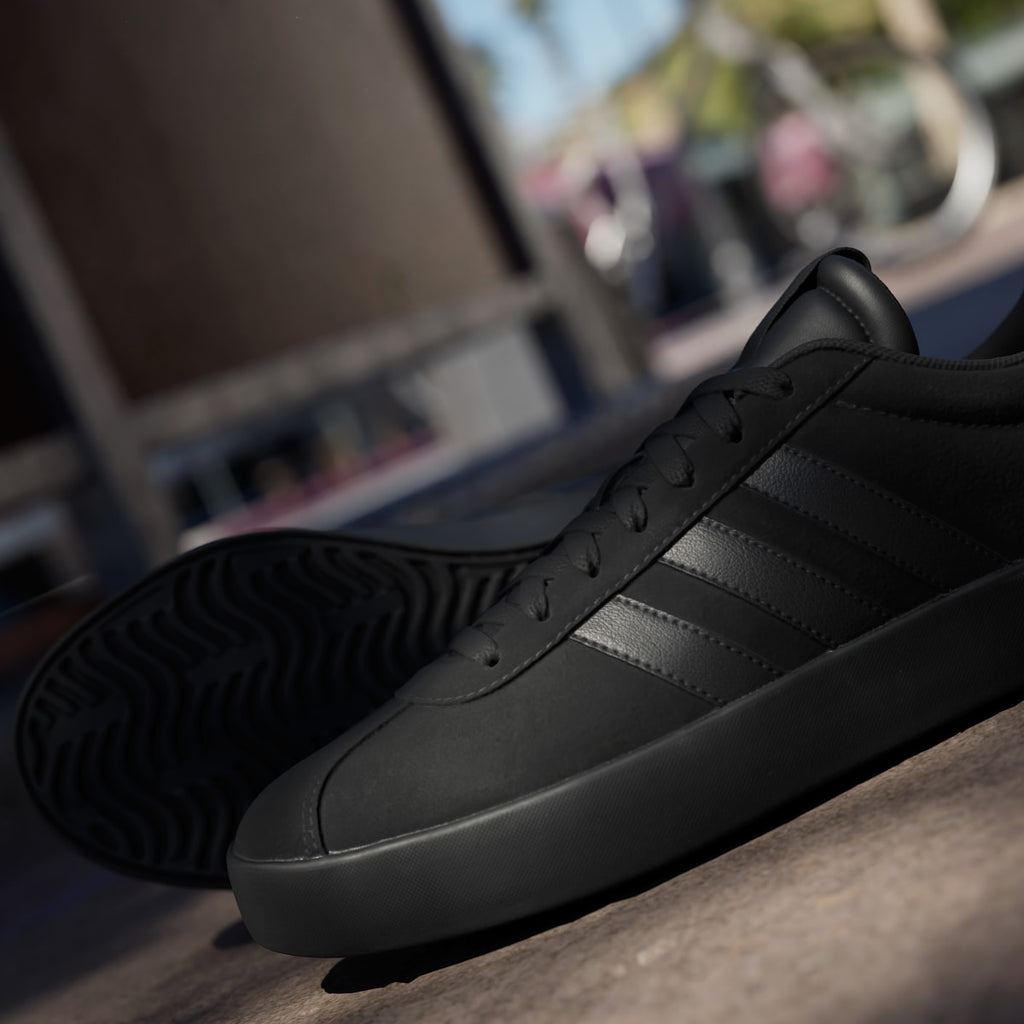 Adidas Men's VL Court 3.0 Shoes - Core Black / Core Black / Core Black - Image 10