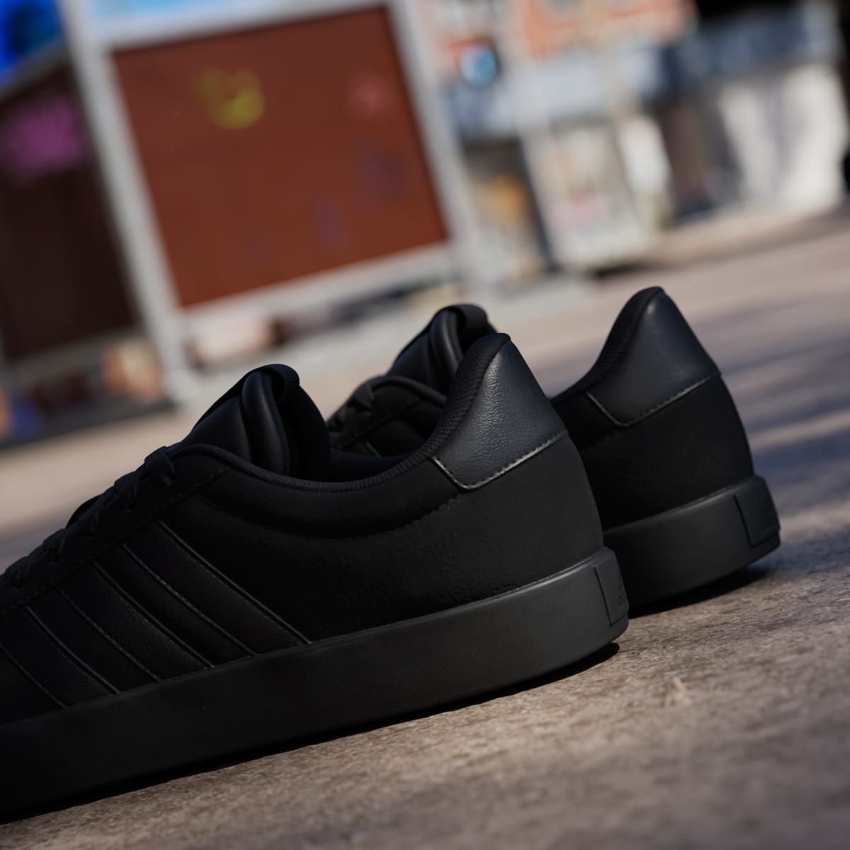 Adidas Men's VL Court 3.0 Shoes - Core Black / Core Black / Core Black - Image 9