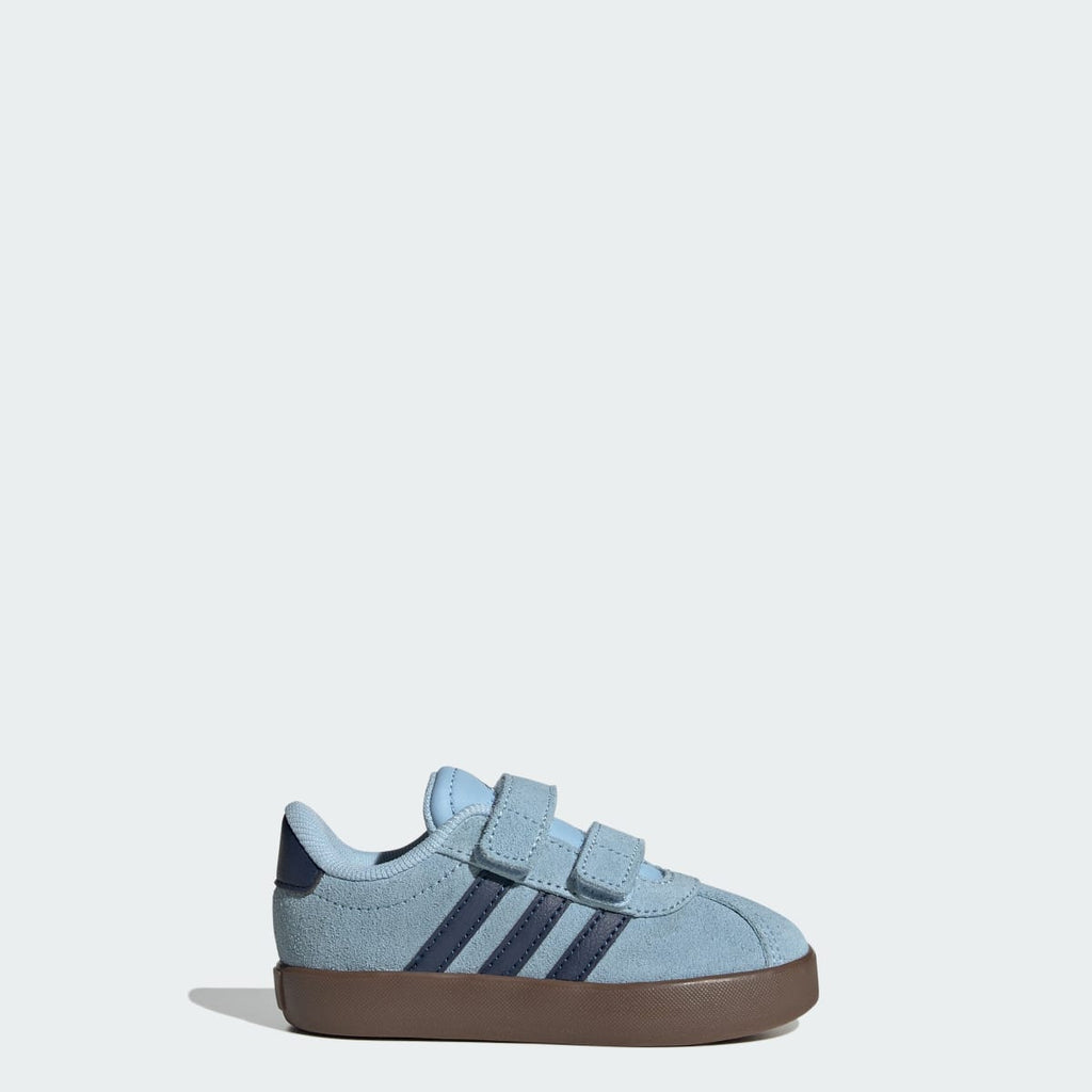 Adidas Kids' VL Court 3.0 Shoes - Clear Sky / Night Indigo / Gum - Image 1