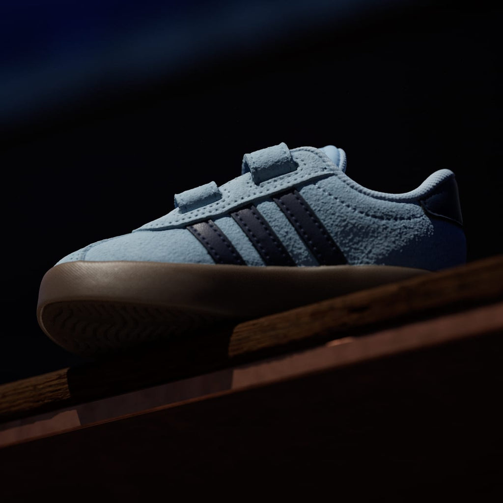 Adidas Kids' VL Court 3.0 Shoes - Clear Sky / Night Indigo / Gum - Image 7