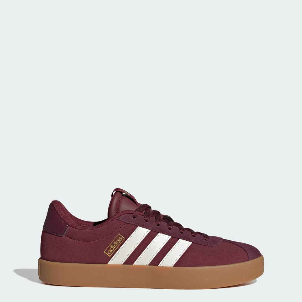 Adidas Men's VL Court 3.0 Shoes - Shadow Red / Off White / Maroon - Image 1