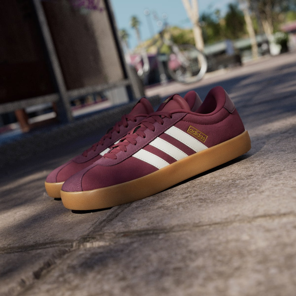 Adidas Men's VL Court 3.0 Shoes - Shadow Red / Off White / Maroon - Image 8