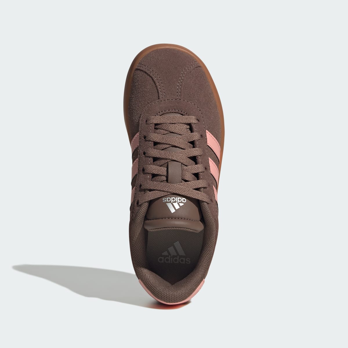 Adidas Kids' VL Court 3.0 Shoes Kids - Earth Strata / Semi Frozen Turbo / Amber Gum - Image 2