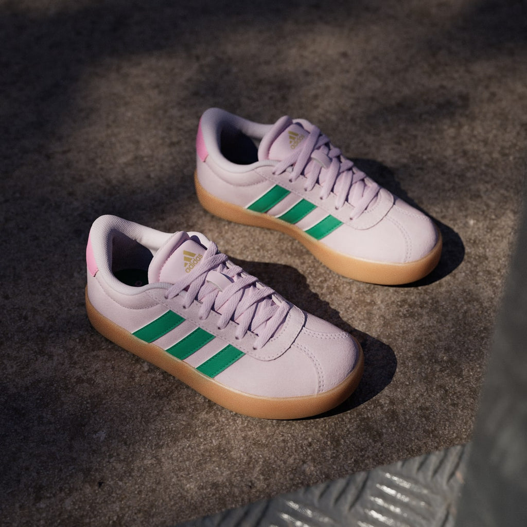 Adidas Kids' VL Court 3.0 Shoes Kids - Clear Pink / Court Green / Gum - Image 5