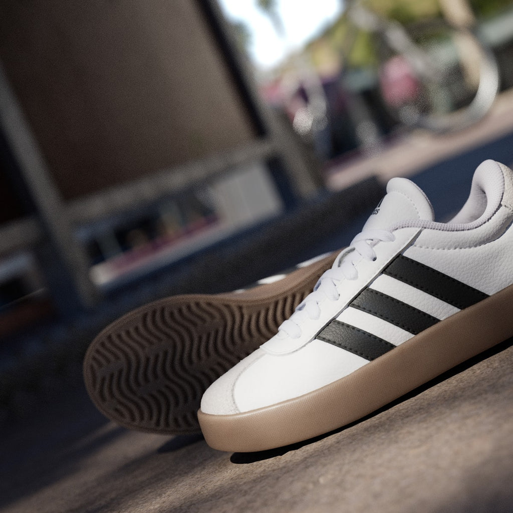 Adidas Kids' VL Court 3.0 Shoes Kids - Cloud White / Core Black / Grey One - Image 10