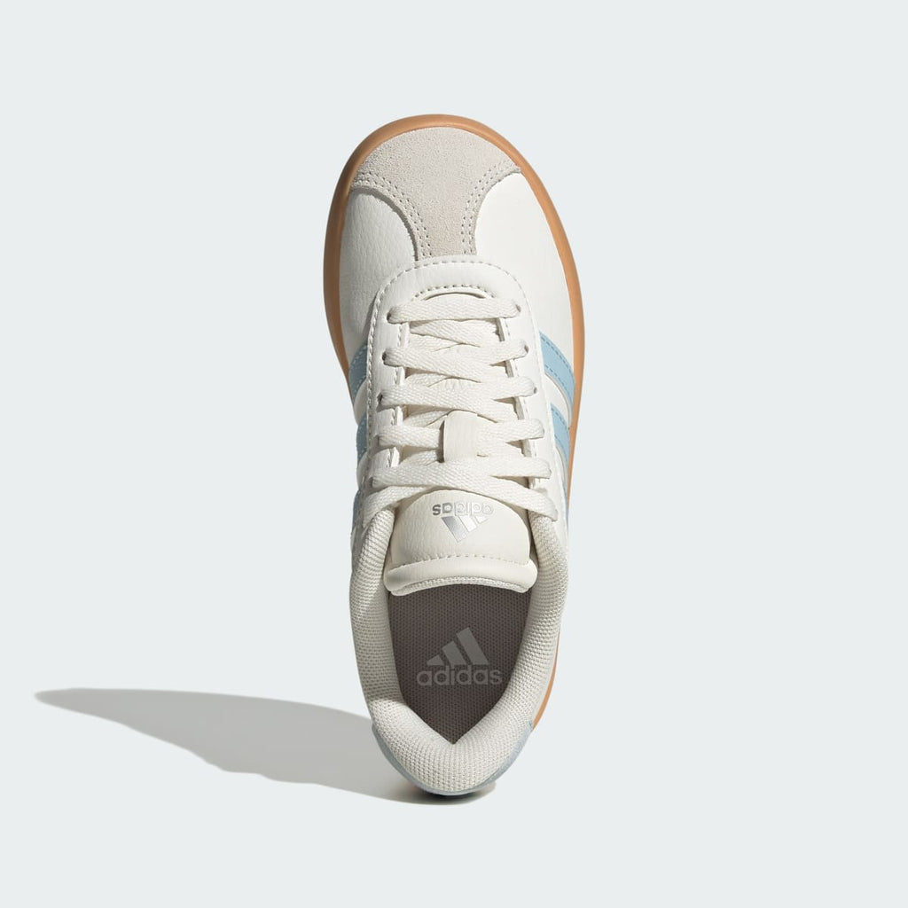 Adidas Kids' VL Court 3.0 Shoes Kids - Core White / Ice Blue / Gum - Image 2