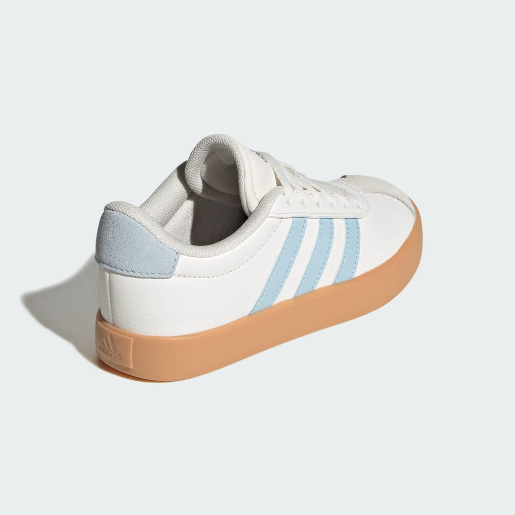 Adidas Kids' VL Court 3.0 Shoes Kids - Core White / Ice Blue / Gum - Image 5