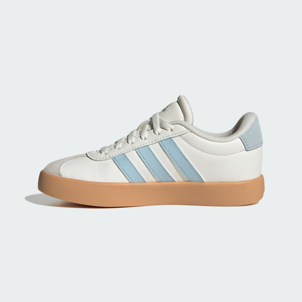 Adidas Kids' VL Court 3.0 Shoes Kids - Core White / Ice Blue / Gum - Image 6