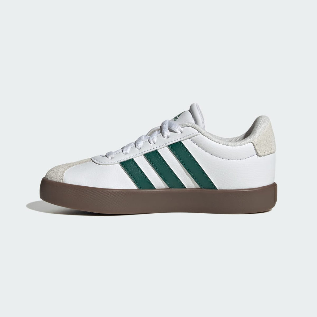Adidas Kids' VL Court 3.0 Shoes Kids - Cloud White / Collegiate Green / Gum - Image 6