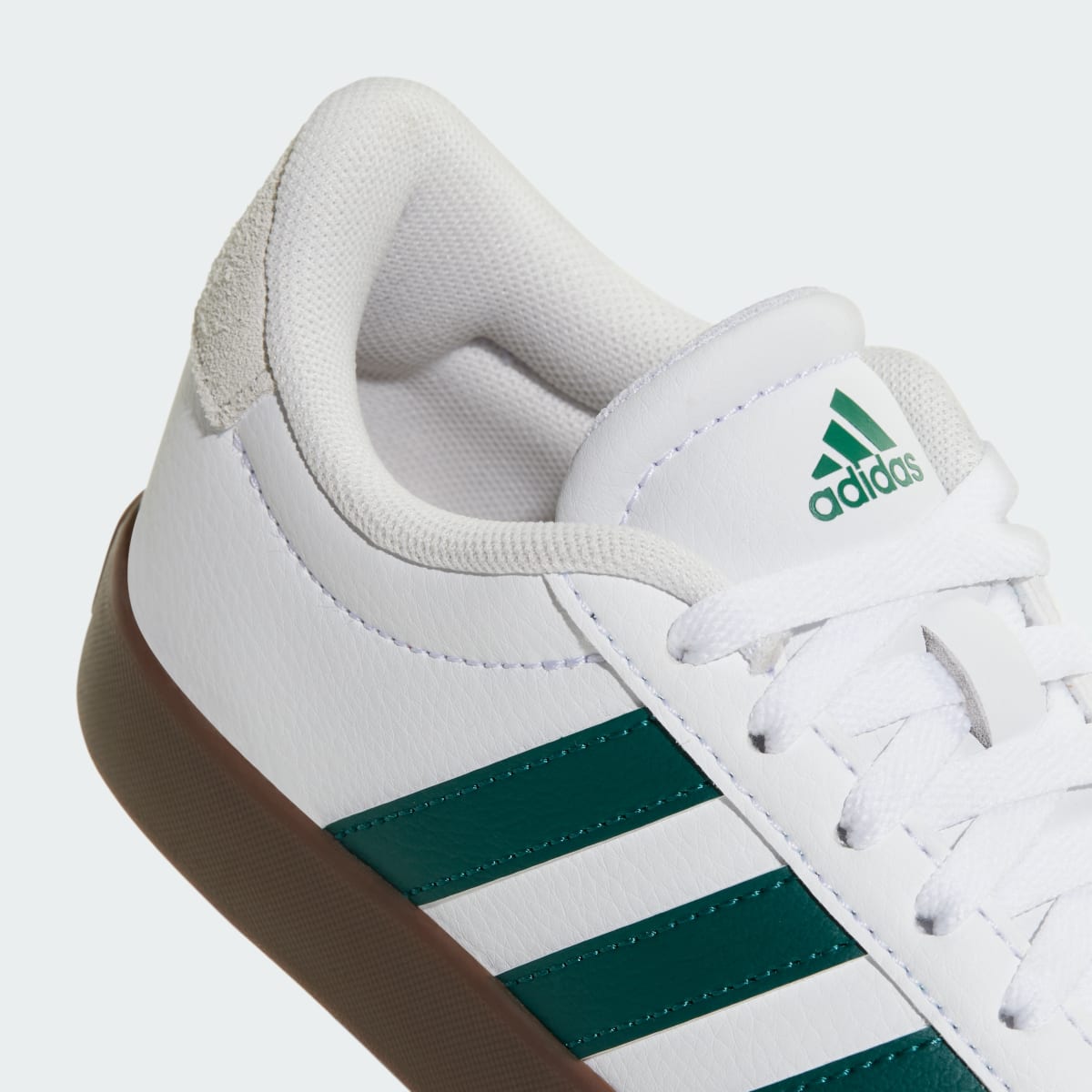 Adidas Kids' VL Court 3.0 Shoes Kids - Cloud White / Collegiate Green / Gum - Image 9