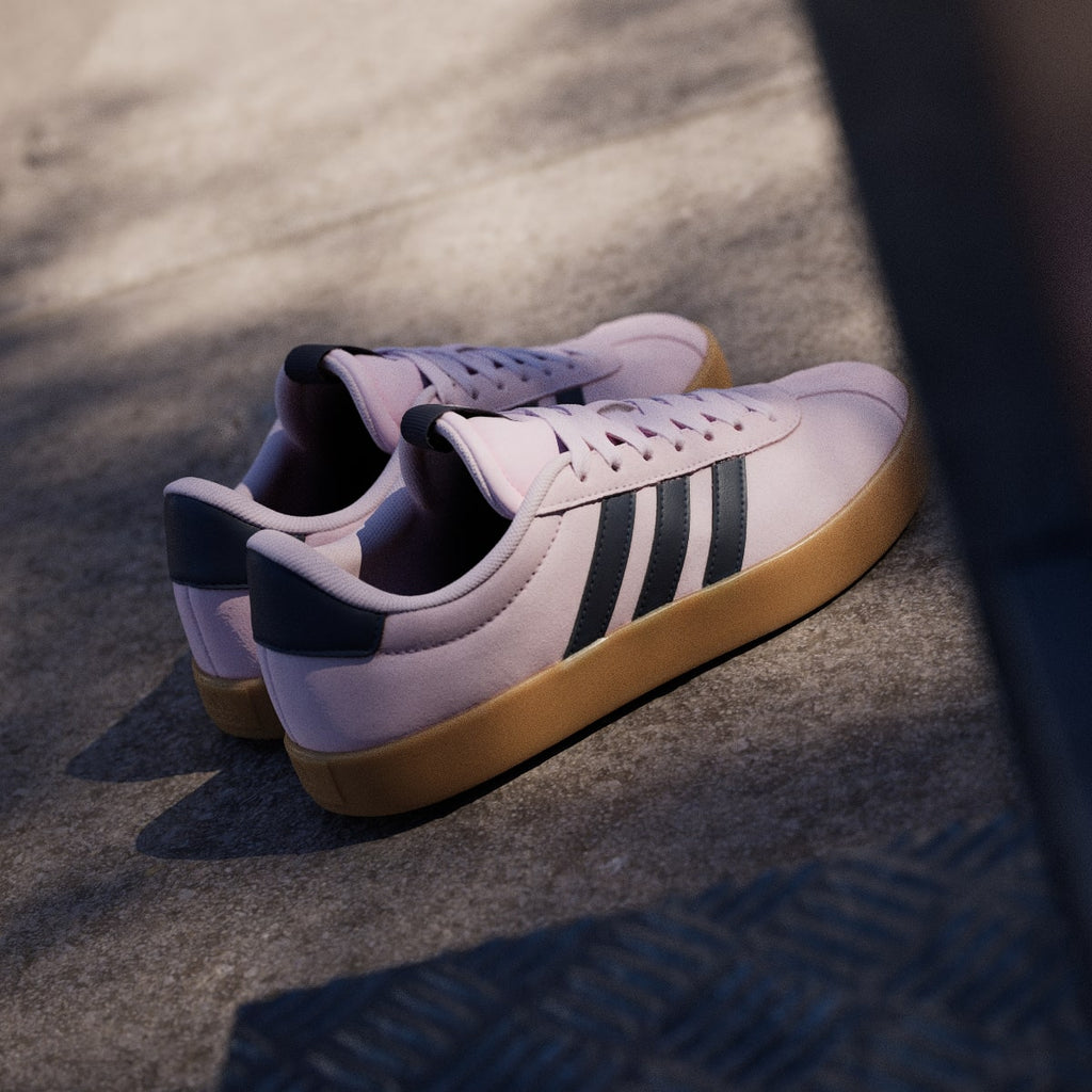 Adidas Women's VL Court 3.0 Shoes - Clear Pink / Legend Ink / Gum - Image 6