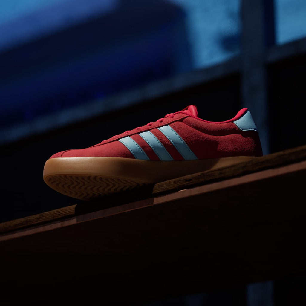 Adidas Women's VL Court 3.0 Shoes - Pure Ruby / Bliss Blue / Tech Grey Metallic - Image 7