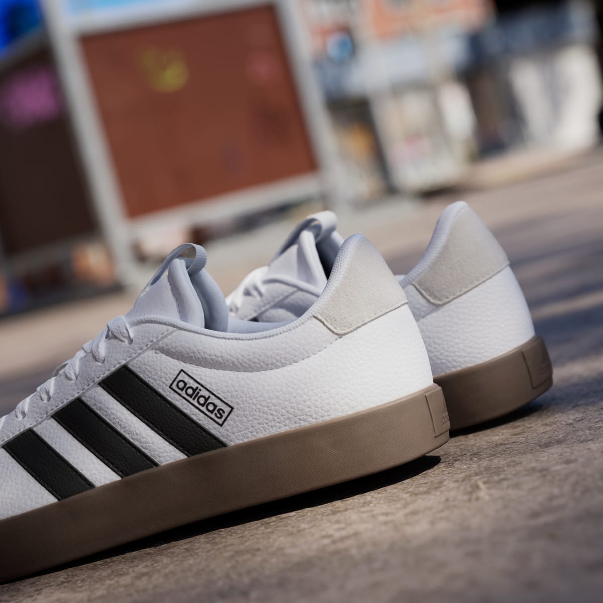 Adidas Men's VL Court 3.0 Shoes - Cloud White / Core Black / Grey One - Image 9