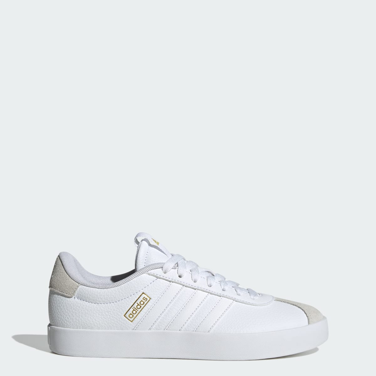 Adidas Women's VL Court 3.0 Shoes - Cloud White / Cloud White / Grey One - Image 1
