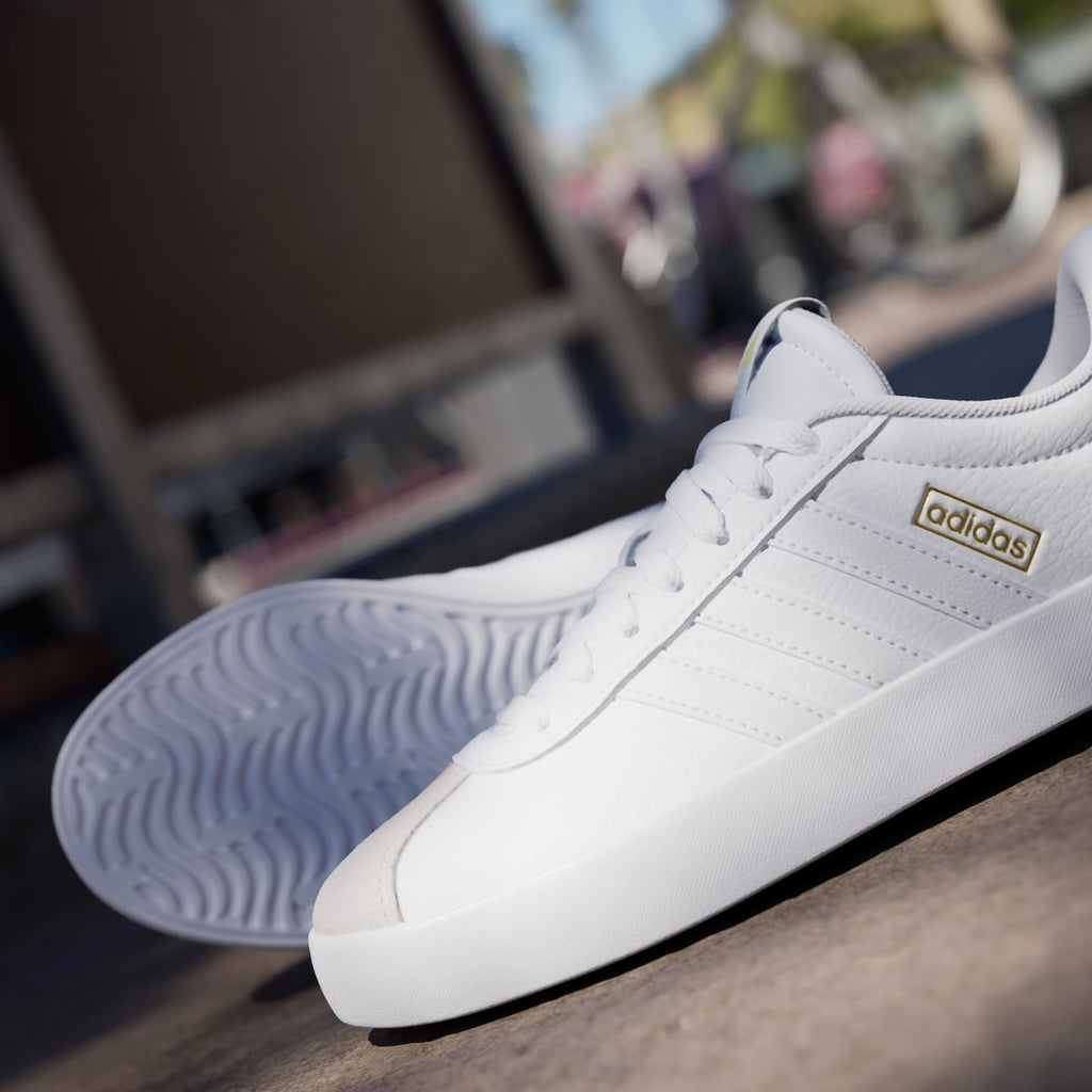 Adidas Women's VL Court 3.0 Shoes - Cloud White / Cloud White / Grey One - Image 10
