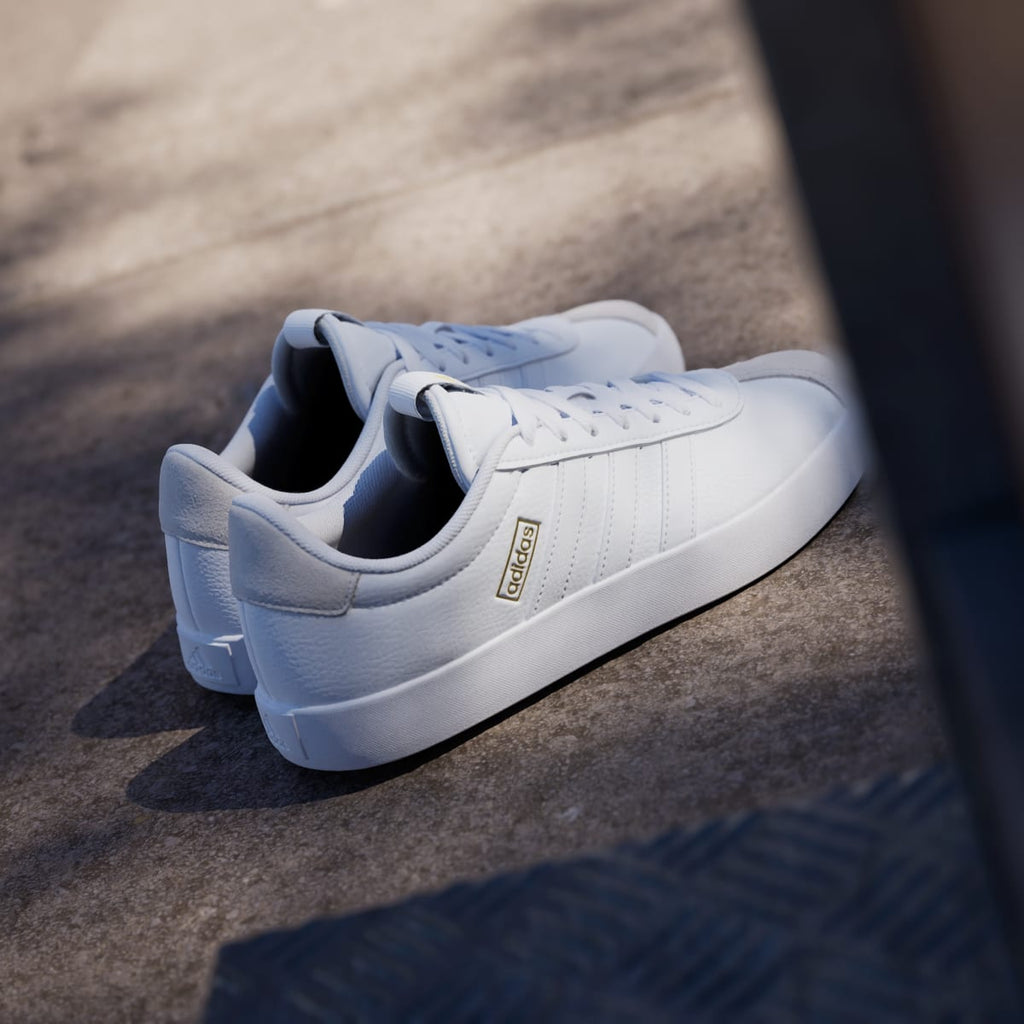 Adidas Women's VL Court 3.0 Shoes - Cloud White / Cloud White / Grey One - Image 6