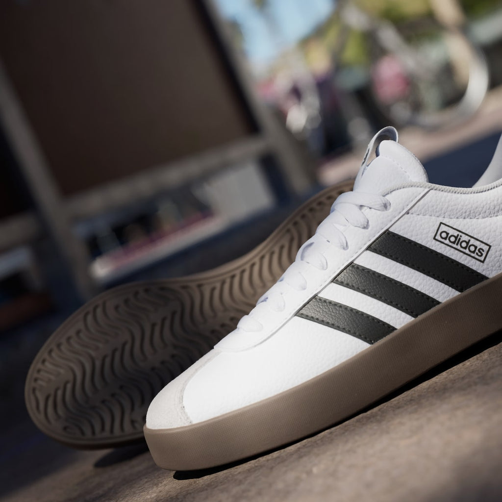Adidas Women's VL Court 3.0 Shoes - Cloud White / Core Black / Grey One - Image 10